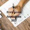 Formulaire de pr&eacute;vision des acquisitions 2024